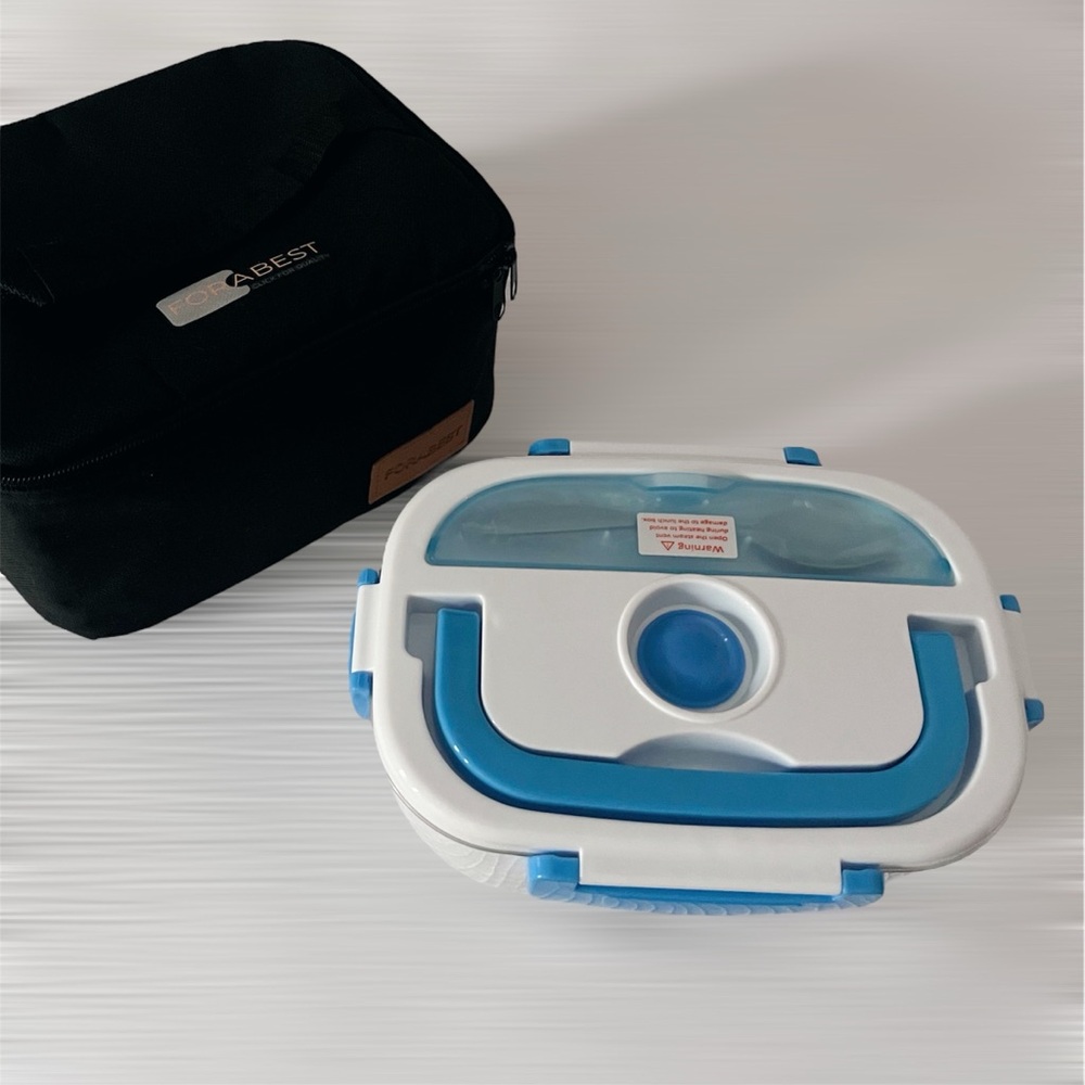 NWOT FORABEST Electric Lunch Box w/ Carrying Case NEW
